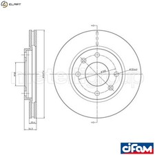 2x BRAKE DISC 800-238 FOR
