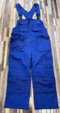 Helly Hansen Aford Bib & Brace Work Overalls Salopette C54 Mens Dungarees Cobalt