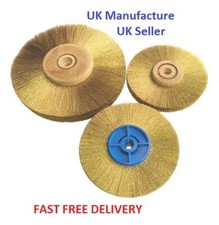 Brass Brush Vertex Wire Wheels - Very Fine Gauge