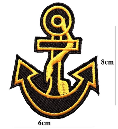 Ship anchor black gold - ship,