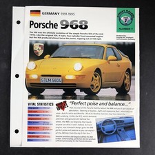 Porsche 968 Information