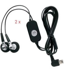 2 X MOTOROLA STEREO HANDSFREE