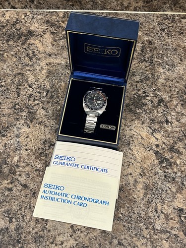 1971 seiko 6139 6005 blue - blue, dial