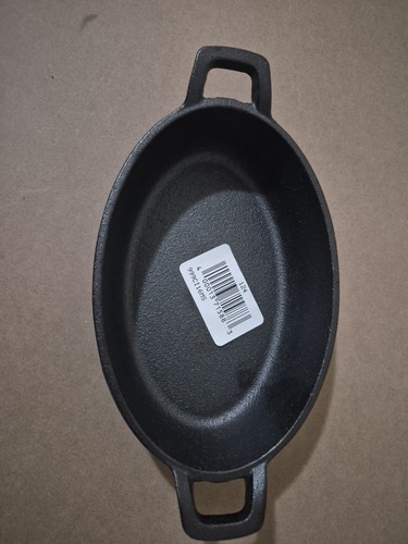 Valor cast iron oval pan - iron,