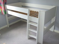 Mid Sleeper Single Bed in White