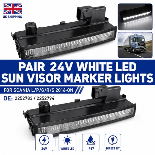 2pcs white led - 2pcs, top