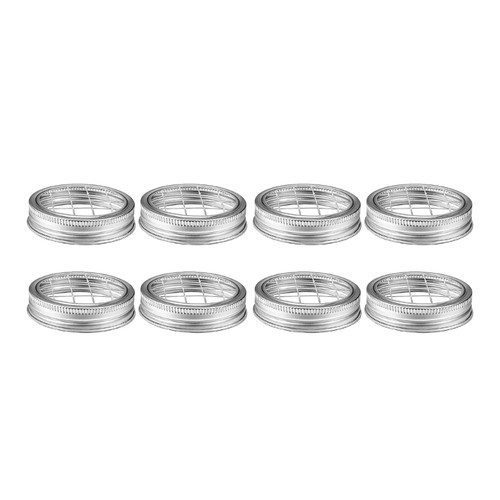 Jar lid straw hole - lid, metal