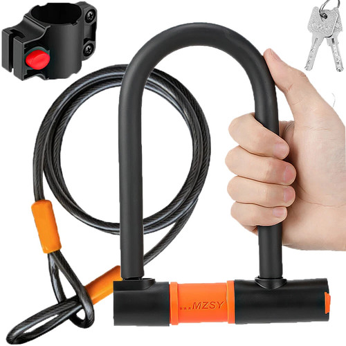 Shaped bike lock set - shaped, w/2