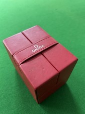 OMEGA Red Leather Watch Box Travel Case Gift/Storage for 1 Watch
