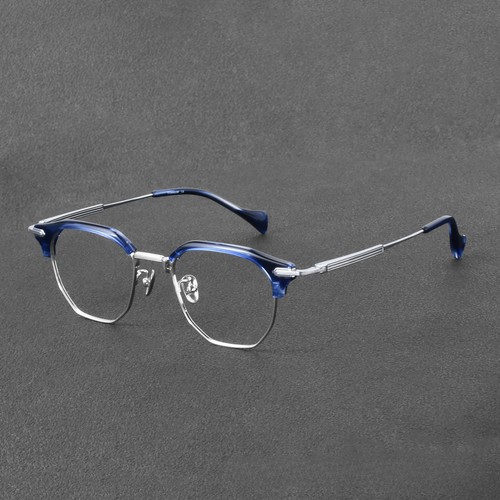 Retro blue silver titanium - blue,