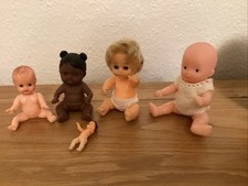 Five Tiny Baby Dolls, Various Brands, 3” To 5”