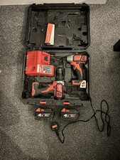Milwaukee 18v Combination Drill And Impact Driver. 2 X 4ah Battery. Charger 
