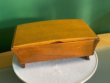 Music Box Tallent Of Old Bond Street Wind Up Wooden Treen Trinket Jewellery