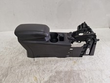 Ford Focus Centre Console Mk3 11-14 Arm Rest Storage Cup Holders Black Leather