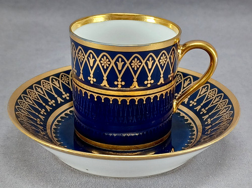 Sevres cobalt blue - cobalt, floral