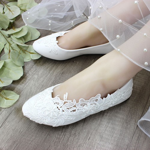 White ivory lace pearl wedding - ivory,