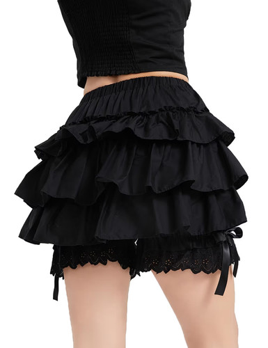 Victorian bloomers black - victorian, l