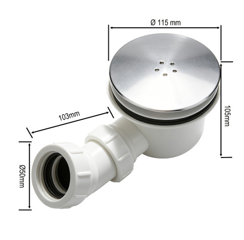 90mm shower tray waste trap - shower, &