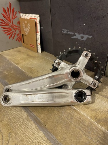 Fsa silver chrome cranks - fsa, silver/chrome