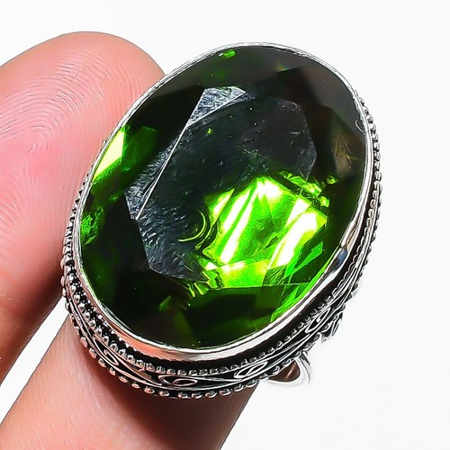 Faceted peridot gemstone 925 - gemstone,