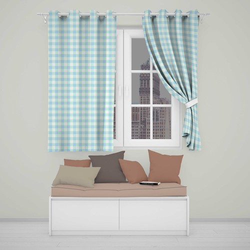 Blackout eyelet curtains soft - curtains,