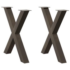 Dining Table Legs X-Shaped