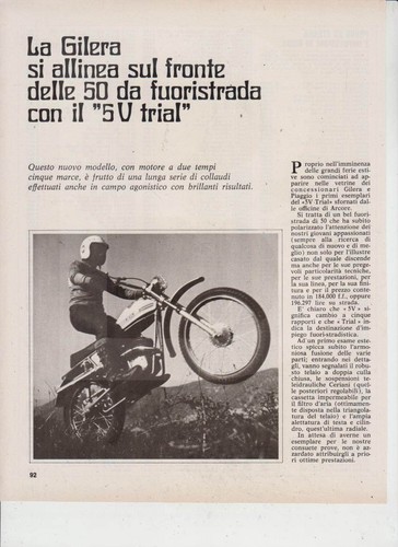 Advertising news moto - moto, gilera