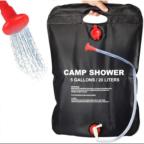 20l portable solar shower - solar, bag
