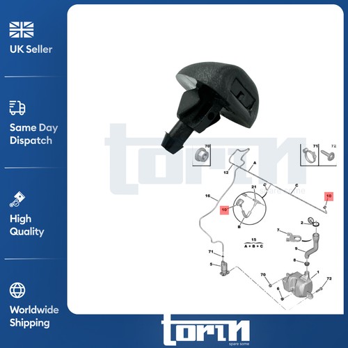 Windscreen washer nozzle - windscreen,