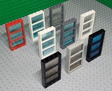 Lego Door/Window  frames, 6160/57894/60596  with Glass Select Set Pack of 4 or 5