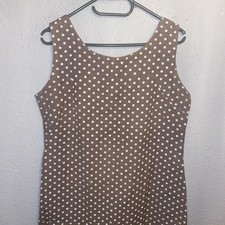 Alice Collins Women's Linen Blend Dress U.K. Size 12 Grey