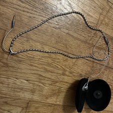 Phillips Swarovski Active Crystal InEar Headphones SWS8000 StainlessSteel Cable 