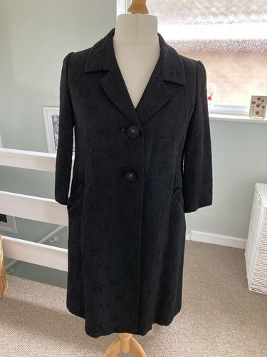 Vintage 1960 coat black - vintage, 1960’s