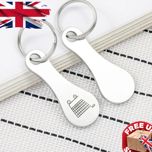 Trolley token keyring shopping - trolley,