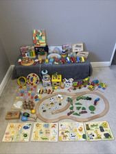 Large Wooden toy bundle Montessori educational preschool toddler