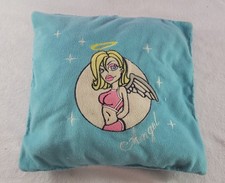 Y2K Blue Angel Plush Pillow