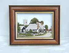 Hand Painted Plaque By Friar Crafts Colchester Framed Art - N07GA