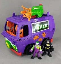 Imaginext Batman DC Super Friends The JOKER HEADQUARTERS VAN & Action Figure 