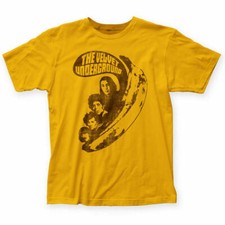 Velvet Underground VU Says: T Shirt Mens Licensed Rock N Roll Band Tee Yellow