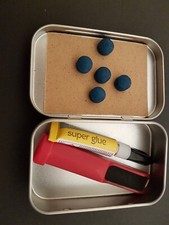 Elk Master Elkmaster Pool Snooker Tipping Kit Tips Glue Sandpaper Tip Shaper