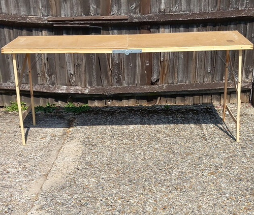 Foldable wooden trestle work - foldable,