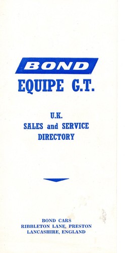 Bond equipe sales and - bond,