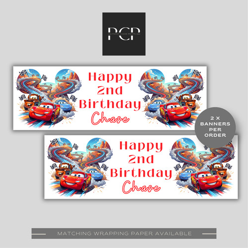 Personalised cars birthday - personalised,