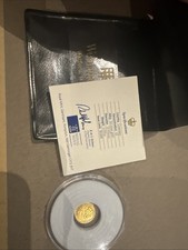 1/25oz 24ct 999 Gold Bullion Coin Guernsey £5 With Case And Card