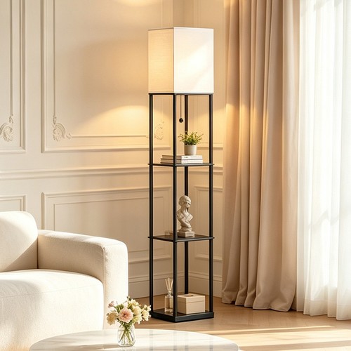 Corner floor lamp with - floor,