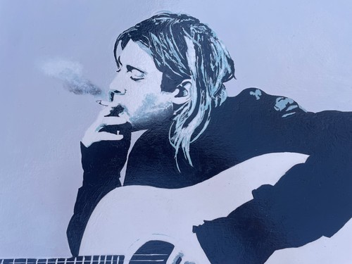 Painting kurt cobain - of,