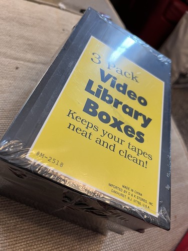 Video library boxes - video, cases