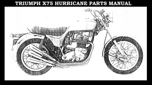 Triumph x75 hurricane parts - triumph,