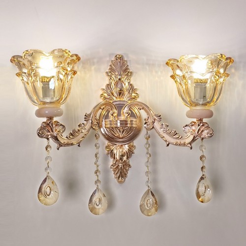 Heads floral crystal - floral, lamp