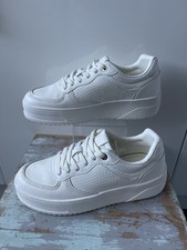 ZARA Ladies White Faux Croc